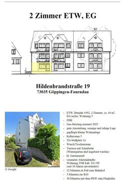 Foto - ETW incl. TG-Platz, 2 Zimmer, Faurndau
