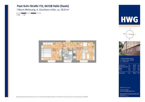 Foto - Etagenwohnung in Halle (Saale)
