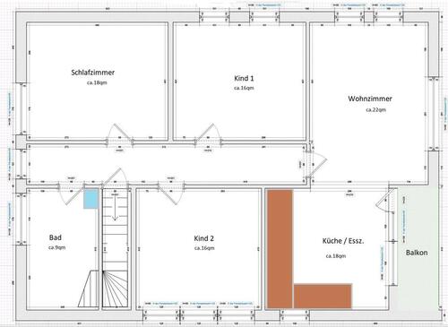 Foto - Obergeschosswohnung mit kleiner Loggia in Twist-Bült zu vermieten