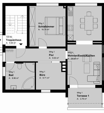 Foto - Frisch renovierte 3 Zimmer-Wohnung zu vermieten