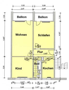 Foto - Etagenwohnung in Köthen (Anhalt) zur Miete