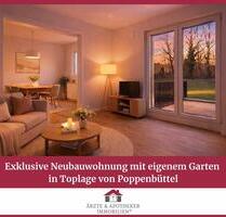 Exklusive Neubauwohnung mit eigenem Garten in Toplage von Poppenbüttel - Hamburg Wandsbek
