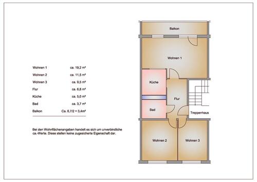 Foto - 3 Zimmer Etagenwohnung in Frankfurt (Oder)