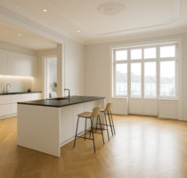 Winterhude: Sanierter Altbau mit 5 Zimmern, 2 Balkonen - Hamburg