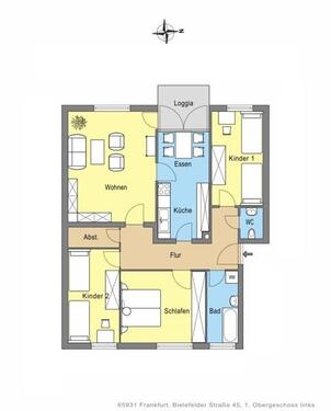 Foto - Etagenwohnung zur Miete in Frankfurt am Main