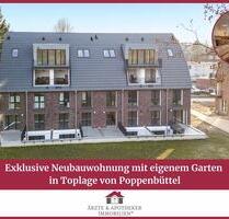 Exklusive Neubauwohnung mit eigenem Garten in Toplage von Poppenbüttel - Hamburg Wandsbek