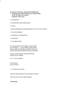 Foto - 3,5 Zimmer Wohnung 1. OG. ca. 80 qm Zentrum Bad Staffelstein