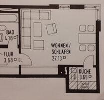 Schöne 1 ZKB Wohnung in Königsbrunn, 39 qm, TG, Keller