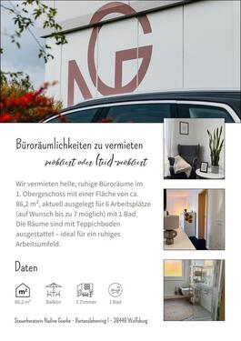 Foto - Büroräumlichkeiten - 800,00&nbsp;EUR Kaltmiete, ca.&nbsp; 86,00&nbsp;m&sup2;