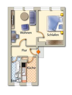 Foto - Etagenwohnung zur Miete in Freiberg