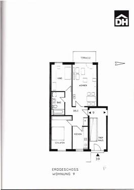 Foto - 3 Zimmer Erdgeschoßwohnung in Münster