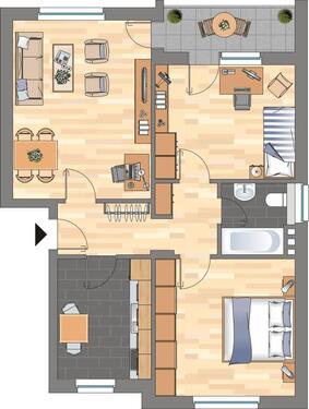 Foto - 3 Zimmer Erdgeschoßwohnung zur Miete in Bremen