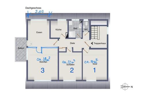 Foto - WG-geeignete 3,5 Zimmer Wohnung in Stuttgart-Vaihingen