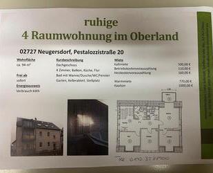 ☀️sonnige 4-Raum Wohnung DG 94m2☀️ - Ebersbach-Neugersdorf