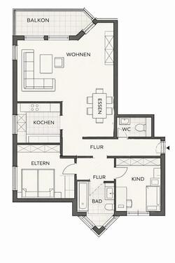 Foto - Erstbezug nach Sanierung – Moderne 3,5-Zimmer-Wohnung