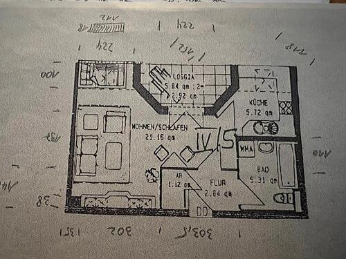 Foto - Helle 1-Zimmer-Dachgeschosswohnung mit Balkon in der Innenstadt