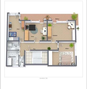 Foto - 3 Zimmer Etagenwohnung zur Miete in Ludwigshafen am Rhein