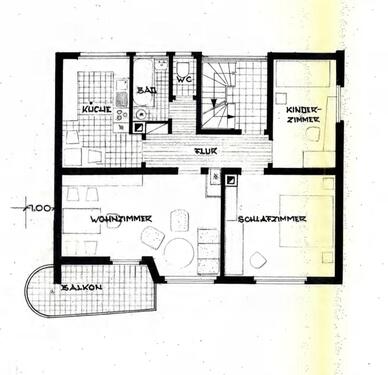 Foto - Wohnung 80qm - 1.300,00 EUR Kaltmiete,