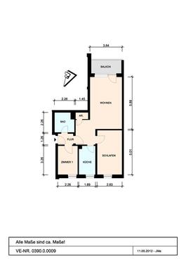 Foto - 3 Zimmer Etagenwohnung zur Miete in Crivitz