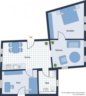 Foto - 3 Zimmer Etagenwohnung in Bad Langensalza