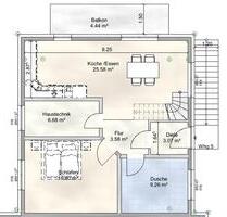 3,5-Zimmer Neubau Wohnung über 2-Ebenen zu vermieten - Rieste