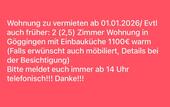 Foto - Wohnung zu vermieten - 1.100,00 EUR Kaltmiete,