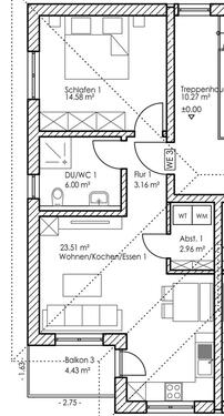Foto - 2 Zimmer Etagenwohnung zur Miete in Cham