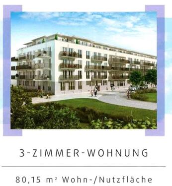 Foto - 3 Zimmer Wohnung 2 Bäder Balkon