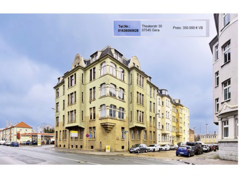 Foto - MFH in Gera , Theaterstr.30 - 350.000,00 EUR Kaufpreis,