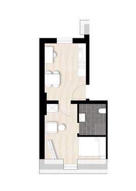 Foto - 1 Zimmer Etagenwohnung zur Miete in Saarbrücken