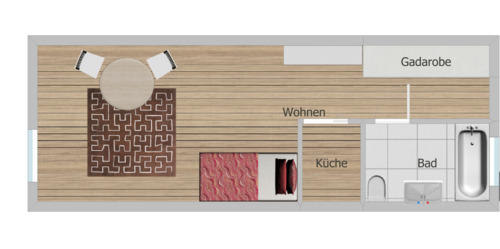 Foto - 1 Zimmer Etagenwohnung zum Kaufen in Illertissen