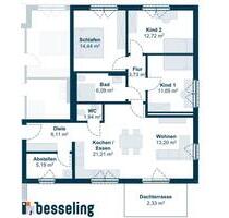 Penthouse-Wohnung in Bahnhof-Reken, zentral gelegen, barrierefrei