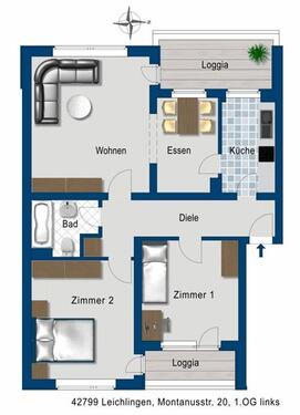 Foto - 3 Zimmer Etagenwohnung zur Miete in Leichlingen (Rheinland)