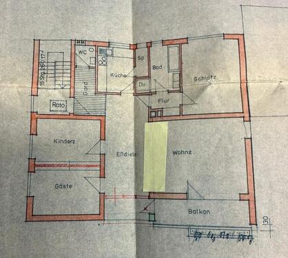 Foto - 5 Zimmerwohnung Altbau 1. Obergeschoss