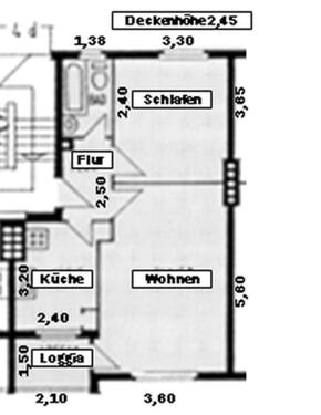 Foto - 2-Zimmer-Wohnung mit Balkon & EBK in Zehlendorf zu vermieten