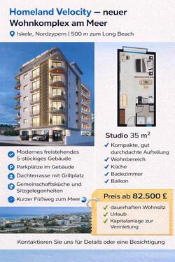 Foto - Studio Nordzypern Iskele - 123,00&nbsp;EUR Kaltmiete,