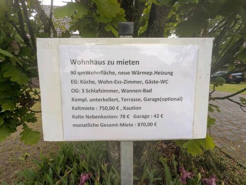 Foto - Haus zur Miete, Wagenfeld - 870,00&nbsp;EUR Kaltmiete, ca.&nbsp; 90,00&nbsp;m&sup2;