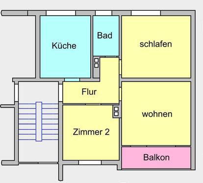 Foto - 3 Zimmer Etagenwohnung zur Miete in Gelnhausen