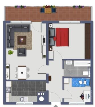 Foto - Frisch renovierte 3-Zimmer-Wohnung in Neubeckum, 70 m², Balkon