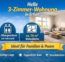 Helle große 3 Zimmer-Wohnung in ruhiger Lage - Erfurt