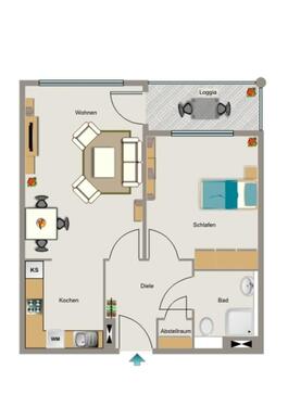 Foto - 2 Zimmer Etagenwohnung zur Miete in Marl