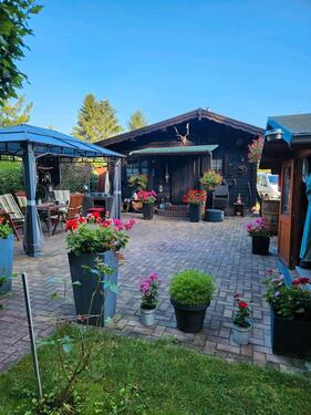 Foto - Privatgrundstück mit Blockbohlenhaus in Neuruppin
