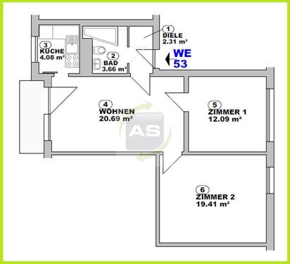 Foto - 3 Zimmer Etagenwohnung zur Miete in Zwickau