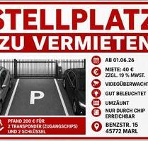 Stellplatz zu vermieten – Videoüberwacht & sicher - Marl