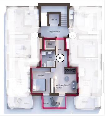 Foto - 2 Zimmer Etagenwohnung zur Miete in Willmering