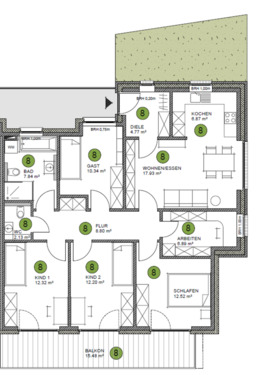 Foto - 5-Zimmer-Wohnung in Oldenburg-Eversten