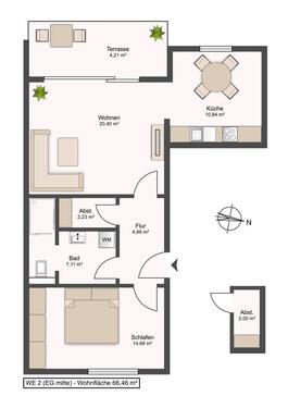 Foto - Etagenwohnung zur Miete in Muldestausee