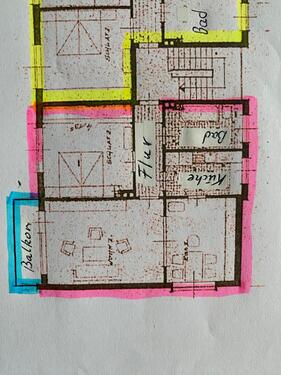 Foto - Versmold, 3 Zimmer Wohnung mit Balkon u. Garten, 570 Euro