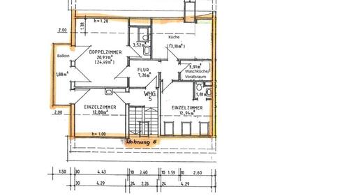 Foto - 3 Zimmer Dachgeschoßwohnung zur Miete in Holzminden