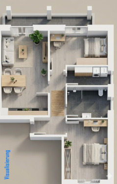 Foto - 3 Zimmer Erdgeschoßwohnung zur Miete in Rieste